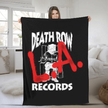 Discover Death Row Records La Spray Paint Fleece Blankets