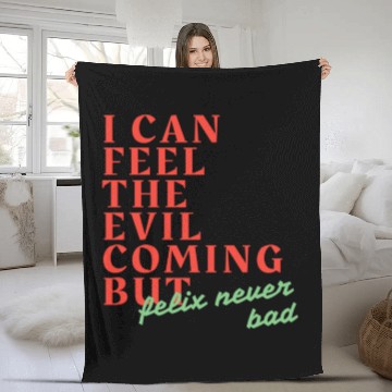 Discover Felix Part In Stray Kids Song "Christmas Evel" Fleece Blankets