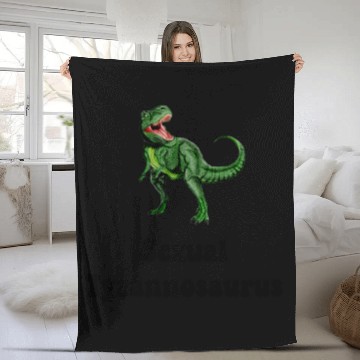 Discover Sexual Tyrannosaurus Funny Fleece Blankets