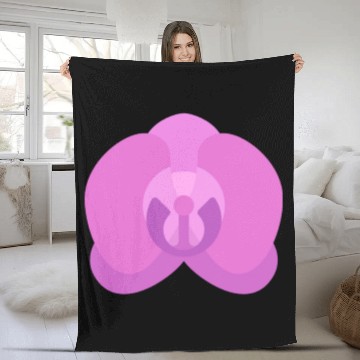 Discover Orchid Fleece Blankets