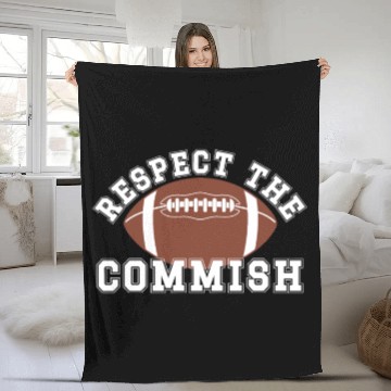 Discover Respect the Commish Fantasy Football FFL Commissio Fleece Blankets