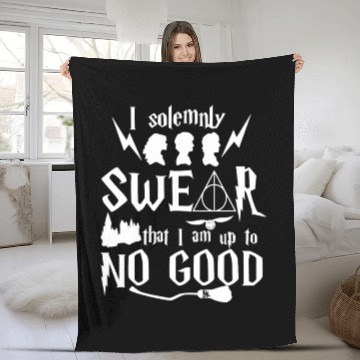 Discover I Solemnly Swear That I Am Up To No Good Fleece Blankets