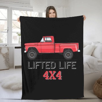 Discover Lifted Life Cardinal Red Classic Fleece Blankets