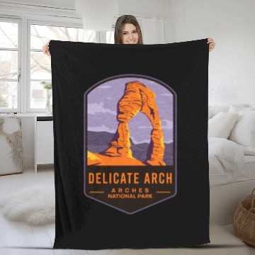 Discover Delicate Arch Arches National Park Fleece Blankets