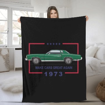 Discover Great Again Dark Green Fleece Blankets