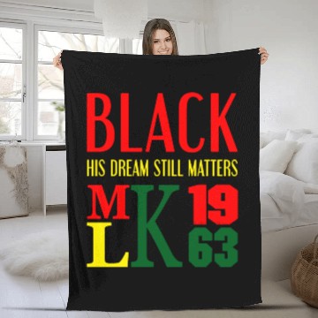 Discover Black History month, Martin Luther King Jr gift Fleece Blankets