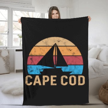 Discover Retro Cape Cod Fleece Blankets
