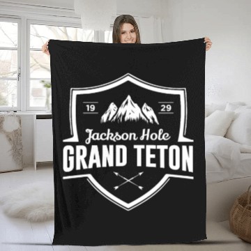 Discover Grand Teton National Park Wyoming Fleece Blankets