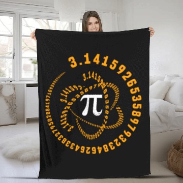 Discover PI, Math, Math Teacher, Math Student Fleece Blankets