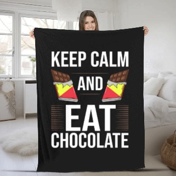 Discover Chocolate Candy Bar Choco Dark Keto Fleece Blankets