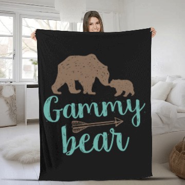Discover Cute Gammy Bear Matching Family Fleece Blankets