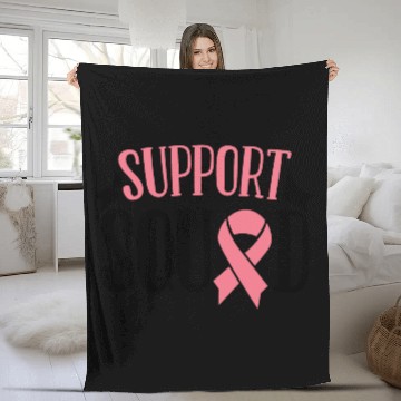 Discover Support Squad Cancer Defeated Cancer Survivor Leuk Fleece Blankets