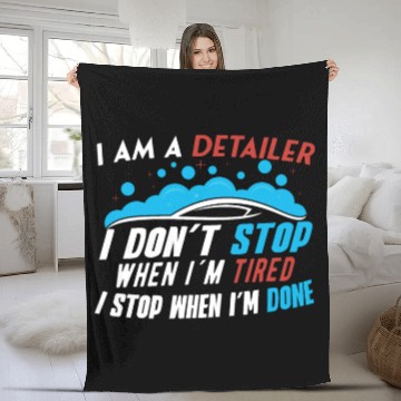 Discover Mobile Car Detailing Auto Detailing Car Detailer Fleece Blankets
