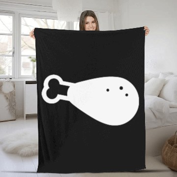 Discover Turkey Leg Fleece Blankets