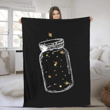 Discover Lightning Bugs Catching Fireflies I Fireflies Fleece Blankets