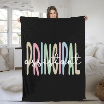 Discover Assistant Principal Appreciation Gifts School Crew Fleece Blankets