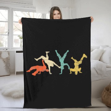 Discover Classic Vintage Style Music Hip Hop Fleece Blankets
