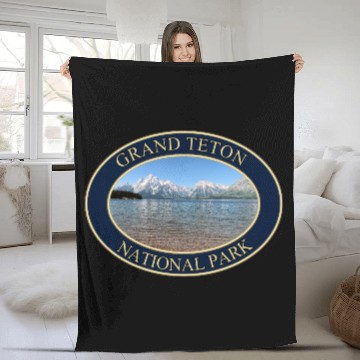 Discover Jackson Lake at Grand Teton National Park Fleece Blankets