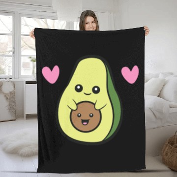 Discover Avocado Mama Avocado Mom Love Avocados Fleece Blankets