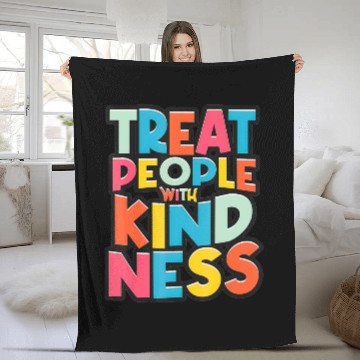 Discover Treat People With Kindness TPWK Gifts Positive Fleece Blankets