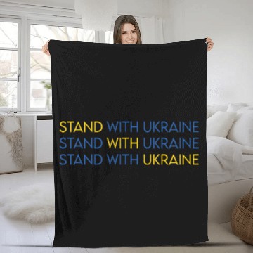 Discover Stand With Ukraine - Stop Putin Fleece Blankets