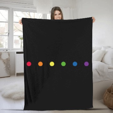 Discover Gay Pride Rainbow Polka Dot - LGBT Polka Dot Day Fleece Blankets