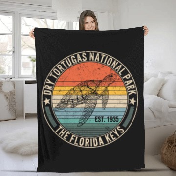 Discover Dry Tortugas National Park Fleece Blankets, Florida Keys