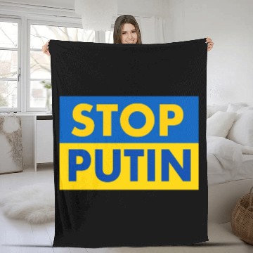 Discover Stop putin Fleece Blankets