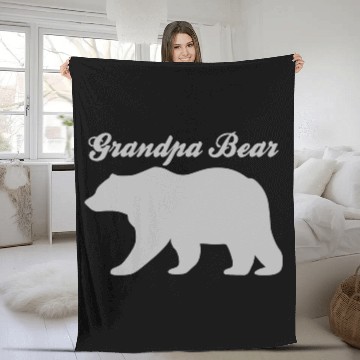 Discover Grandpa Bear Slim Fit Fleece Blankets