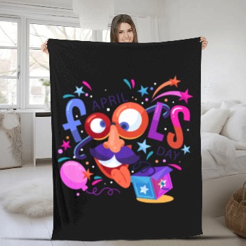 Discover Happy April Fool's Day Fleece Blankets April Fools Day 2022