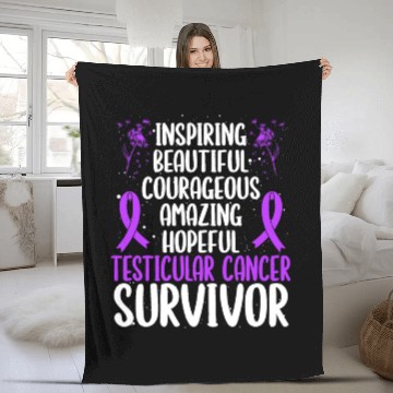 Discover Testicular Cancer Awareness Movement Survivor Fleece Blankets