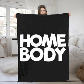 Discover Homebody Minimalist Stay At Home Introvert Fleece Blankets