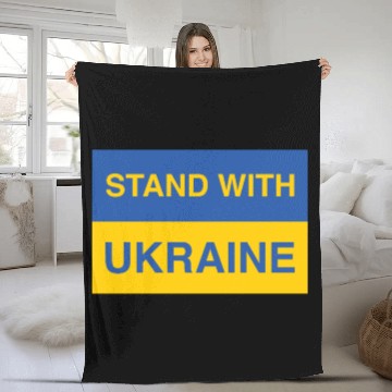 Discover ! Stand With Ukraine Fleece Blankets