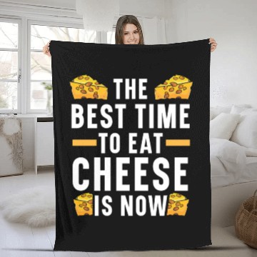 Discover The Best Time To Eat Cheese Is Now Mozzarella Fleece Blankets