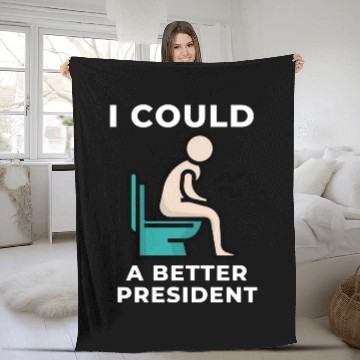 Discover Funny Anti Biden Conservative Fleece Blankets