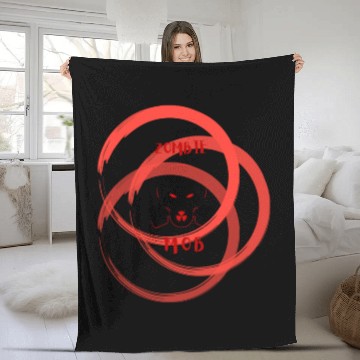 Discover zombie mob Fleece Blankets