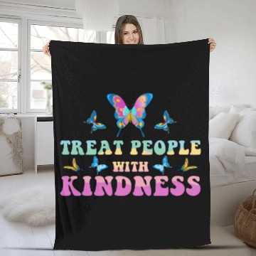 Discover Treat people with kindness Fleece Blankets, TPWK jumper