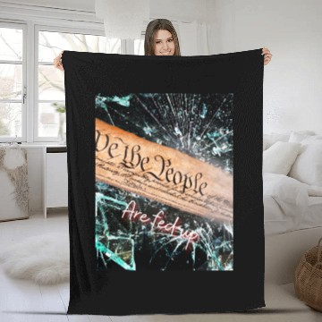 Discover We The People are fed up Fleece Blankets