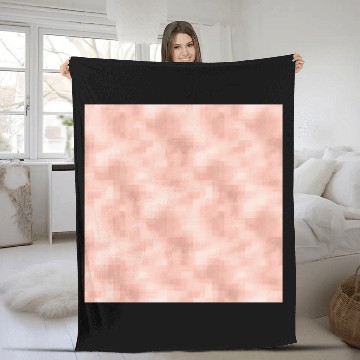 Discover Glam Rose Gold Metallic Texture Fleece Blankets