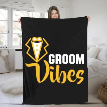 Discover bride groom Fleece Blankets