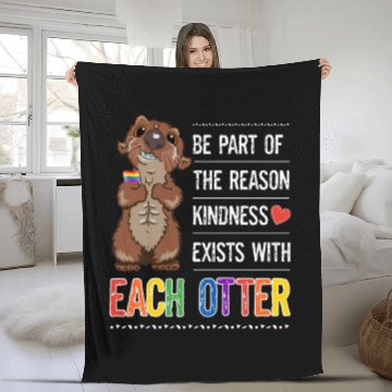 Discover Orlando Red Fleece Blankets Gay Pride Kindness Gay Otter