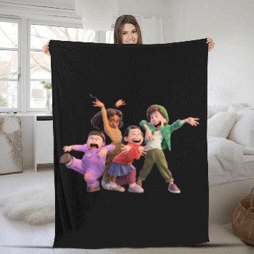 Discover Turning Red Friends Fleece Blankets