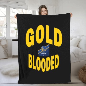Discover Gold Blooded, Warriors Gold Blooded Fleece Blankets