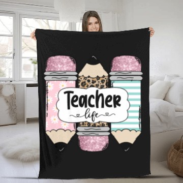 Discover Teacherlife sublimation Fleece Blankets