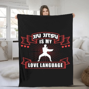 Discover Brazilian Jiu Jitsu MMA Bjj Hugger Fleece Blankets