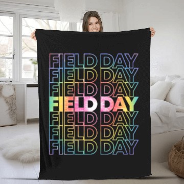 Discover Field Day Tie Dye BOHO Fleece Blankets