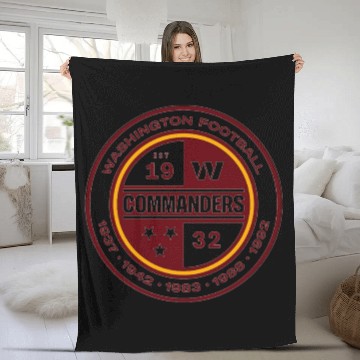 Discover Washington commanders Fleece Blankets