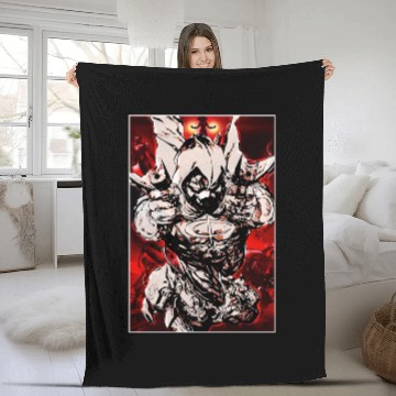 Discover Moon Knight comics style Fleece Blankets