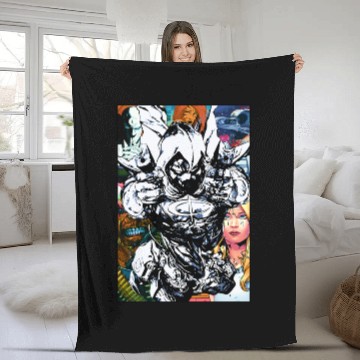 Discover Moon Knight comics Fleece Blankets