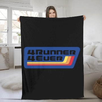 Discover 4 Runner 4 Ever Blue Yellow Orange Red Fleece Blankets